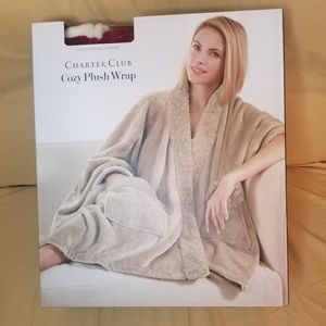 Cozy plush wrap, new in box